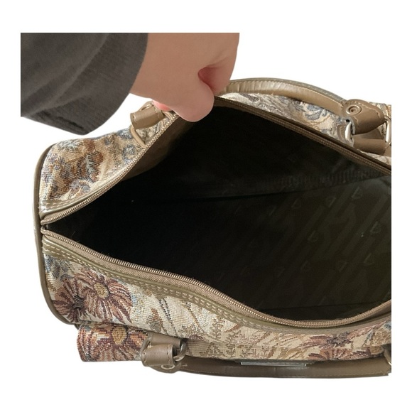 Jordache Travel Bag & Train Case Set Floral Tapestry Print Vintage Luggage - Picture 6 of 13